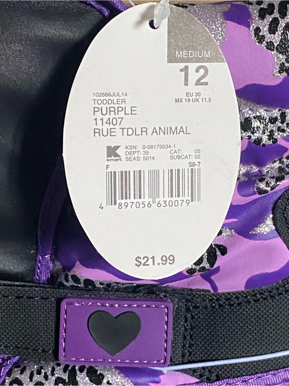 Kids Black and Purple Snow Boots - Cozy Waterproof Winter Boot